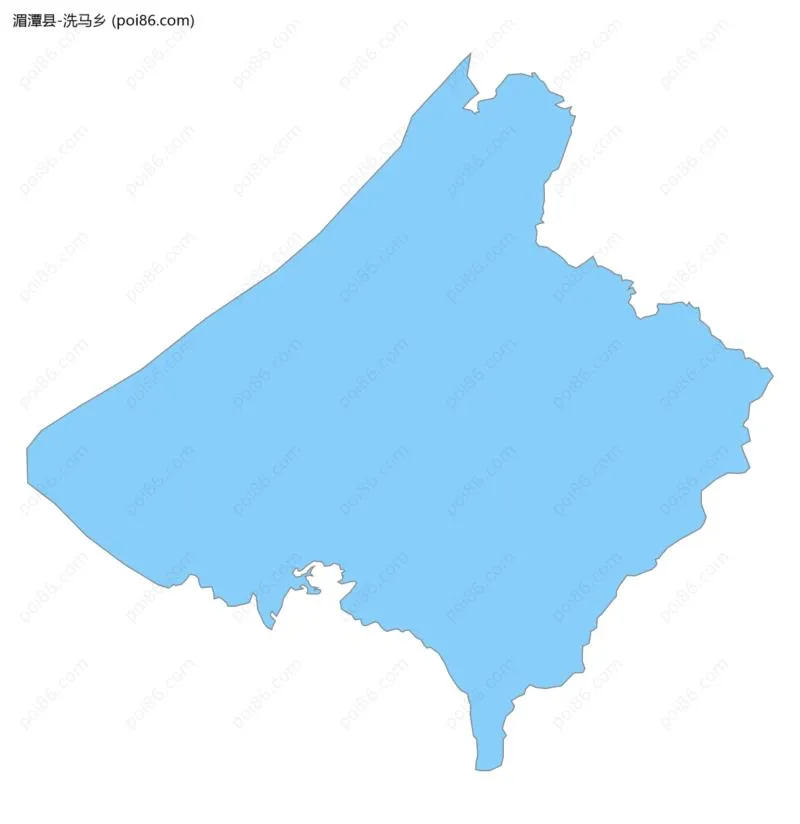 洗马乡边界地图