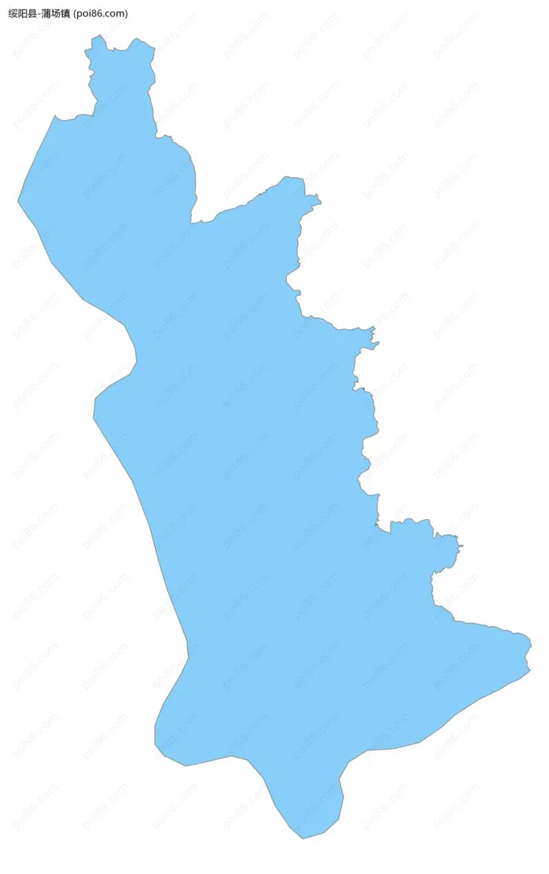 蒲场镇边界地图
