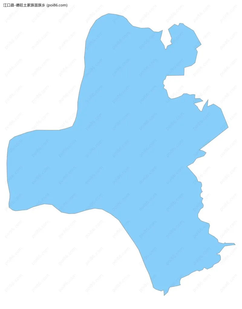 德旺土家族苗族乡边界地图