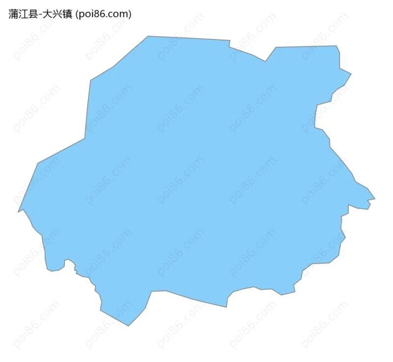 大兴镇边界地图