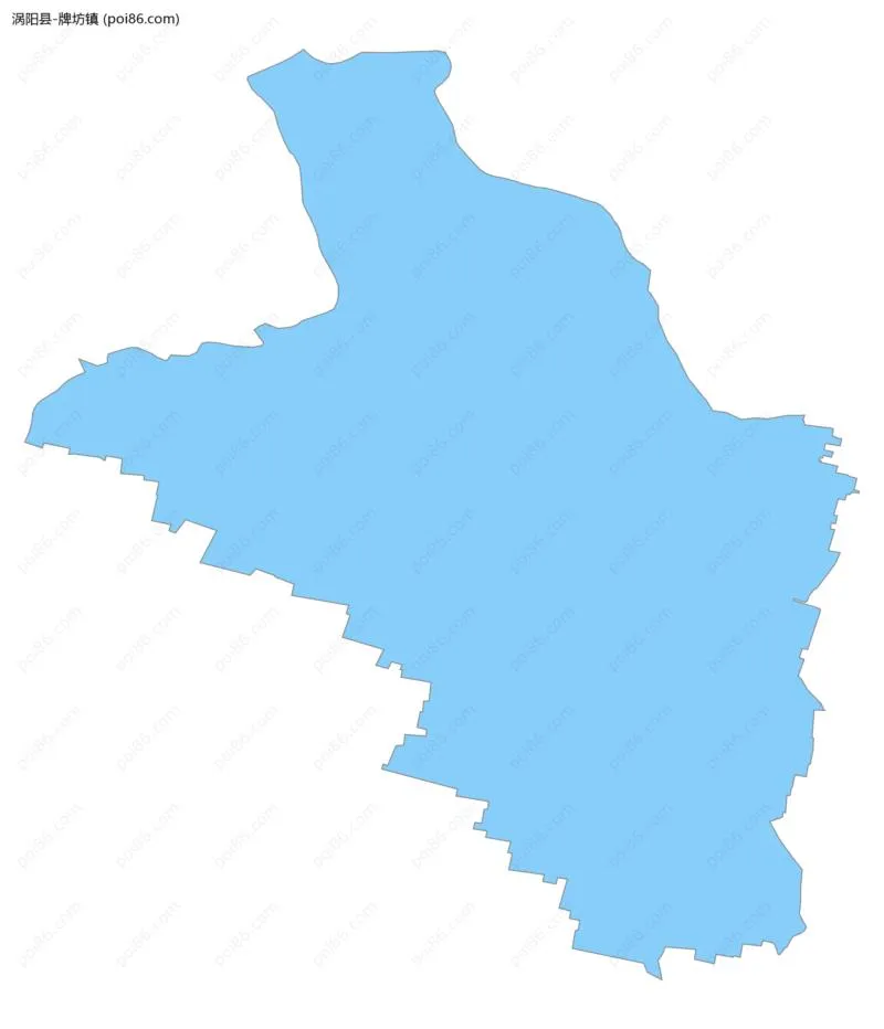 牌坊镇边界地图