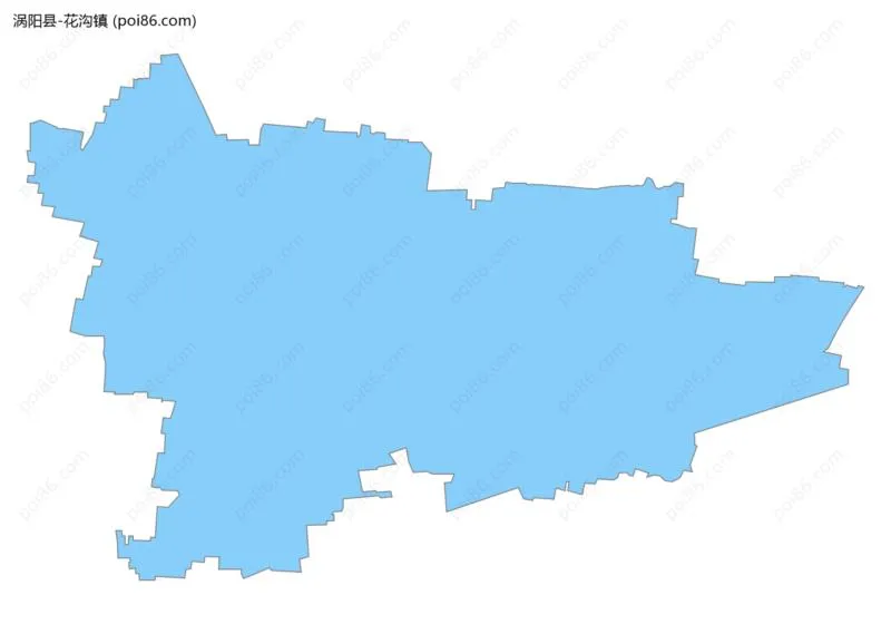 花沟镇边界地图