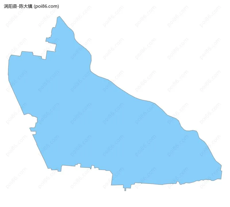 陈大镇边界地图