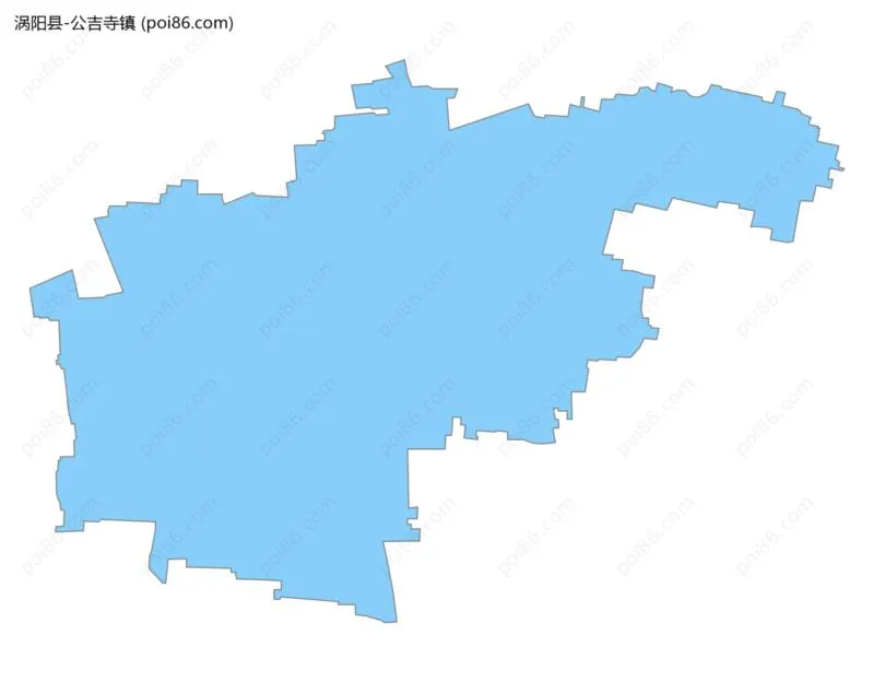 公吉寺镇边界地图