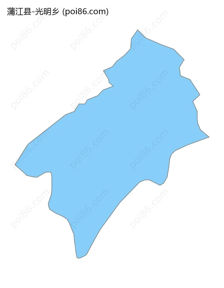 光明乡边界地图