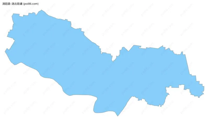 涡北街道边界地图