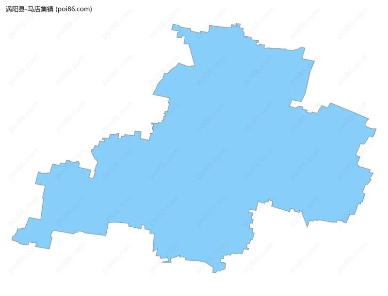 马店集镇边界地图