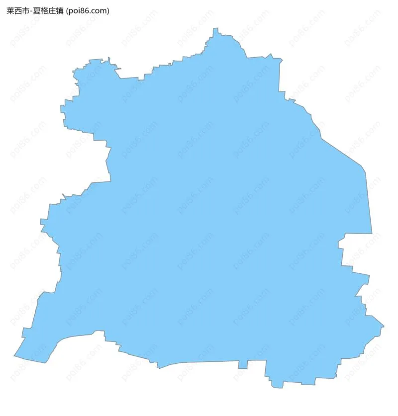 夏格庄镇边界地图