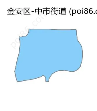 中市街道边界地图