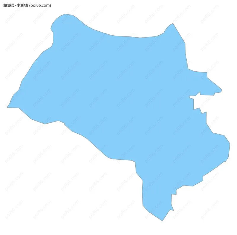 小涧镇边界地图