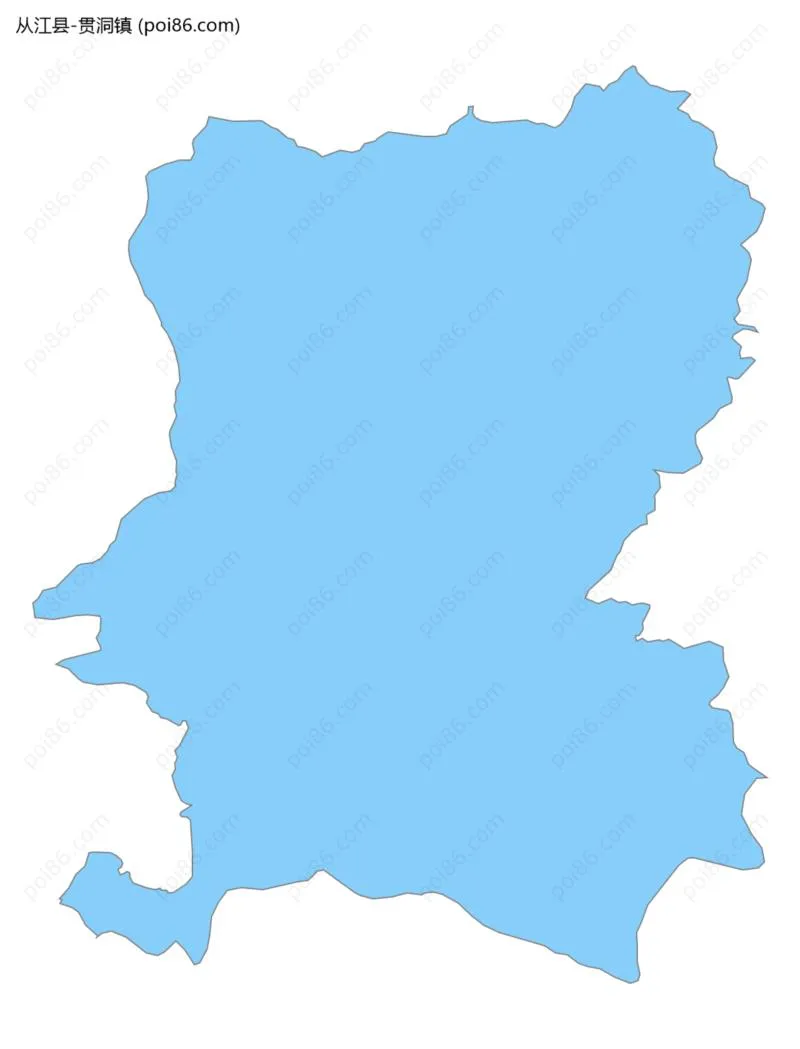 贯洞镇边界地图