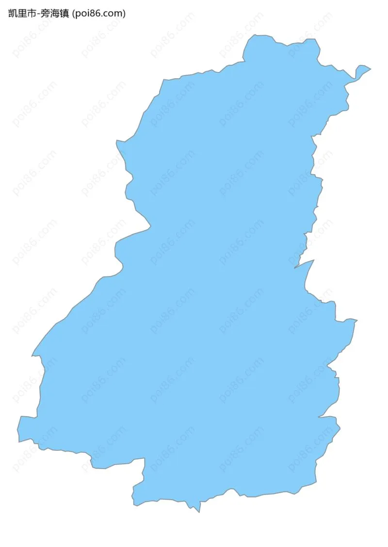 旁海镇边界地图