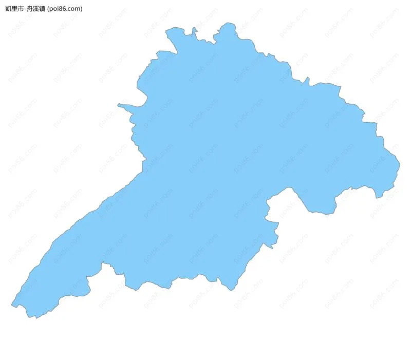 舟溪镇边界地图