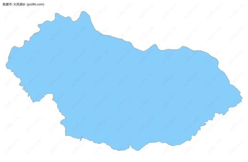 大风洞乡边界地图