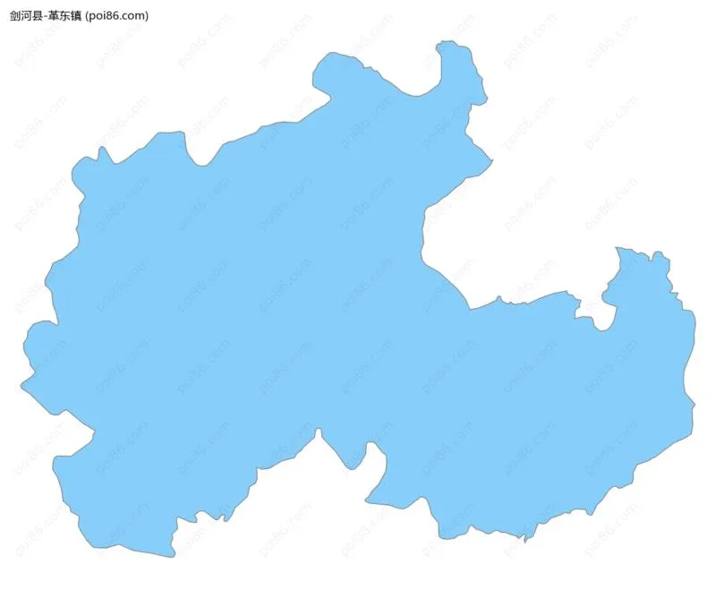 革东镇边界地图