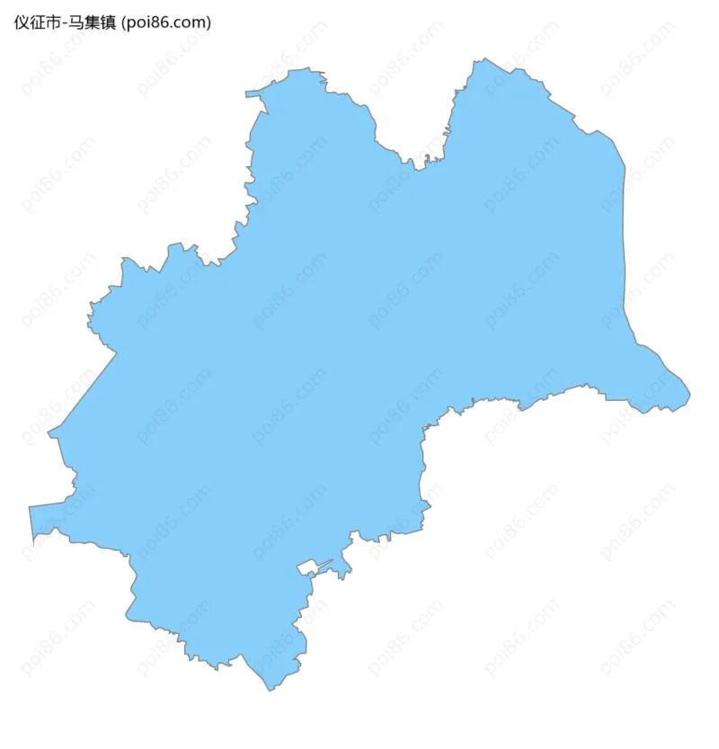 马集镇边界地图
