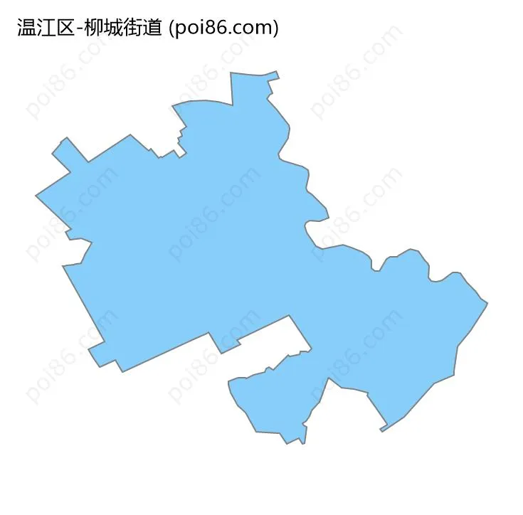 柳城街道边界地图