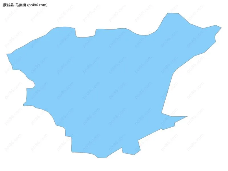 马集镇边界地图