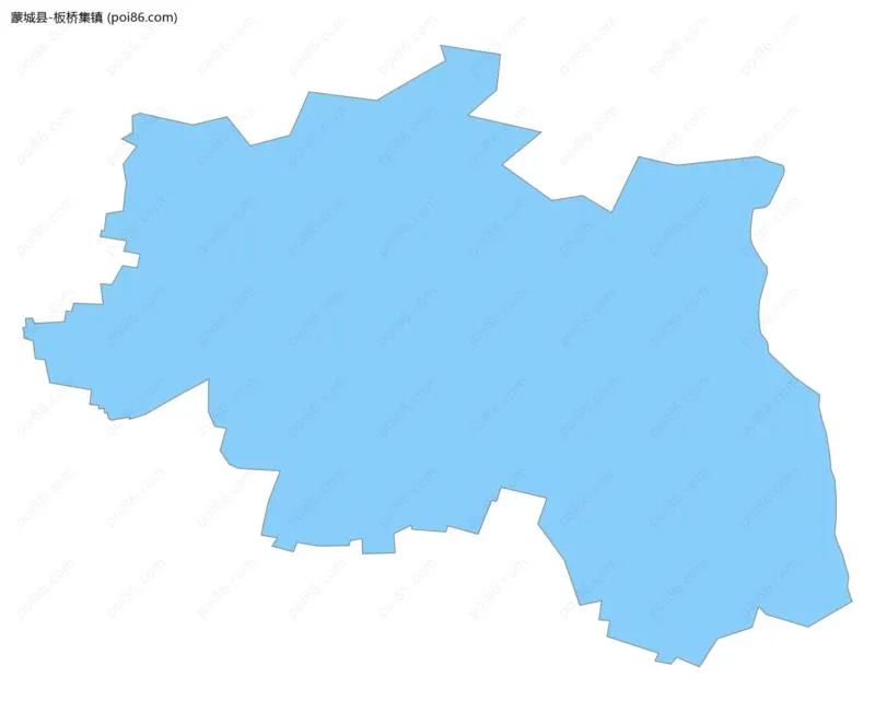 板桥集镇边界地图