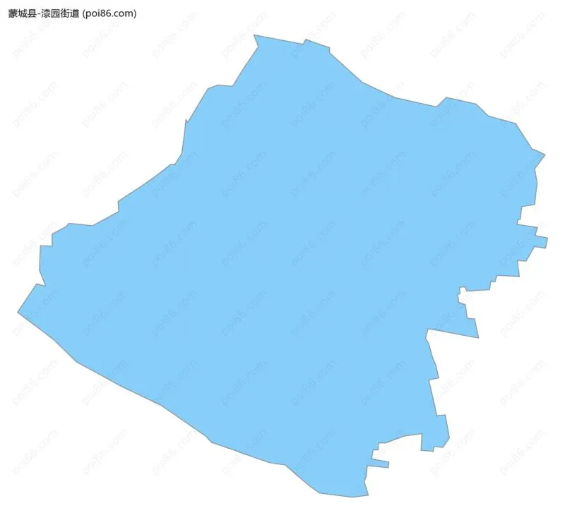 漆园街道边界地图