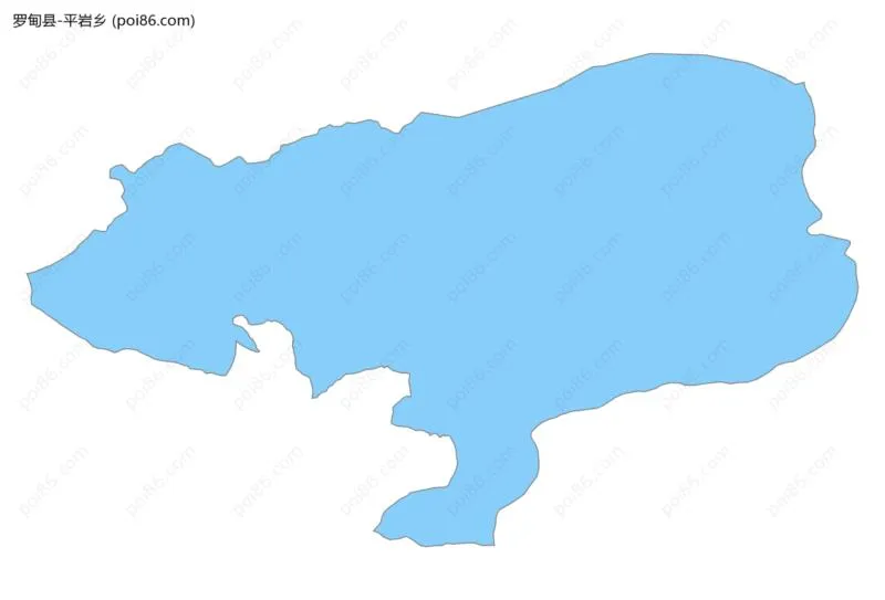 平岩乡边界地图