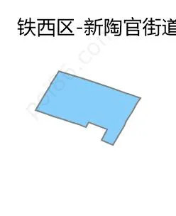 新陶官街道边界地图