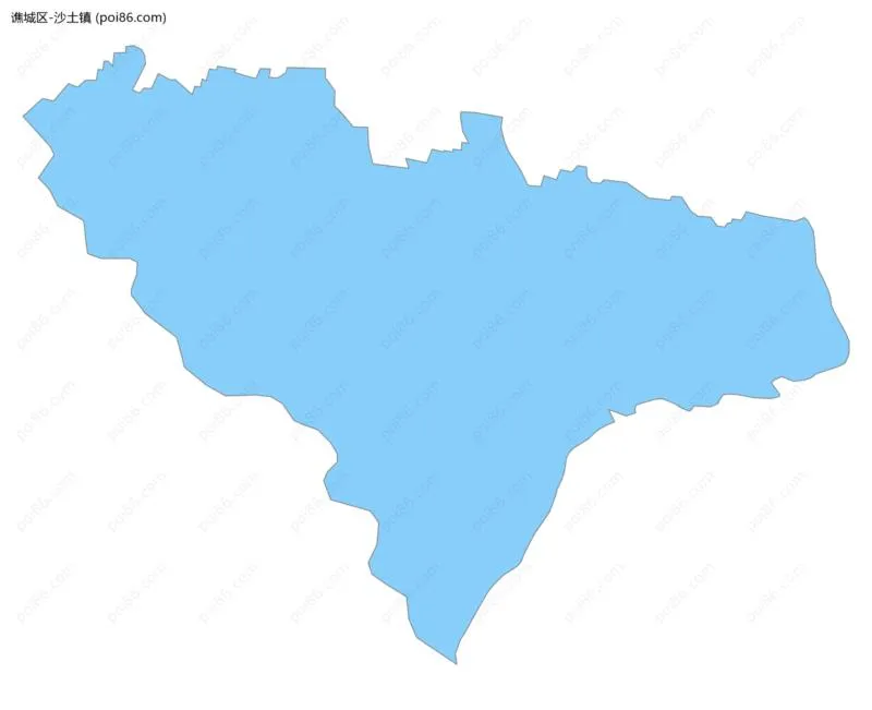 沙土镇边界地图