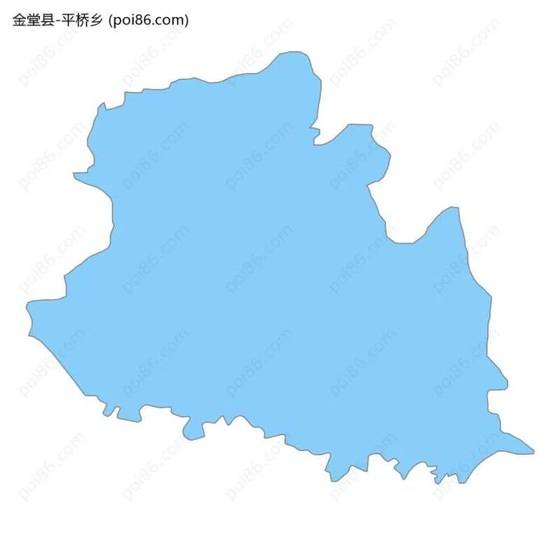 平桥乡边界地图