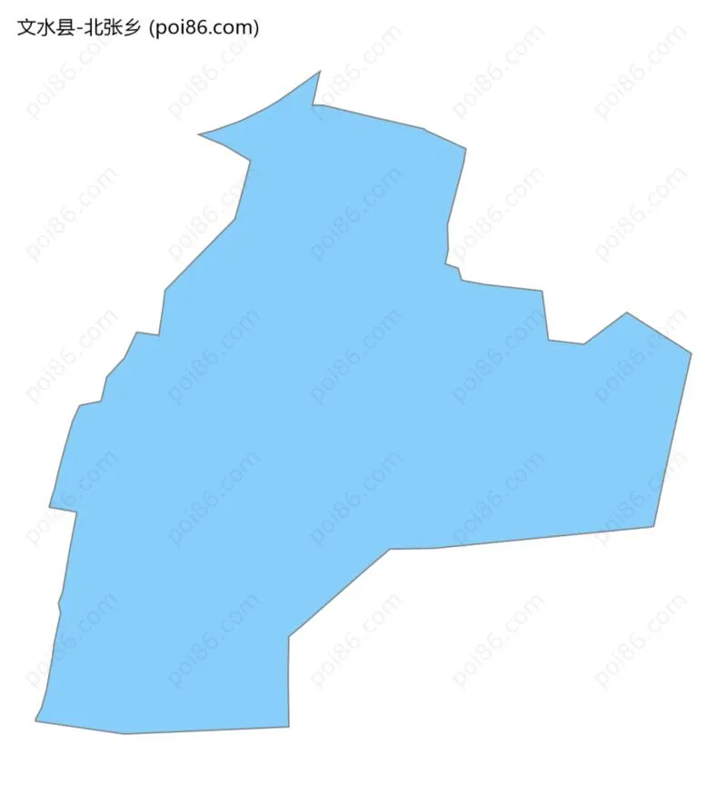 北张乡边界地图