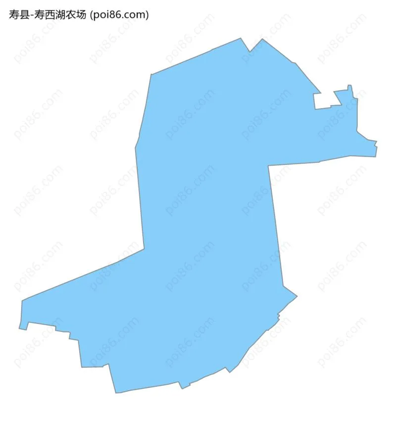 寿西湖农场边界地图