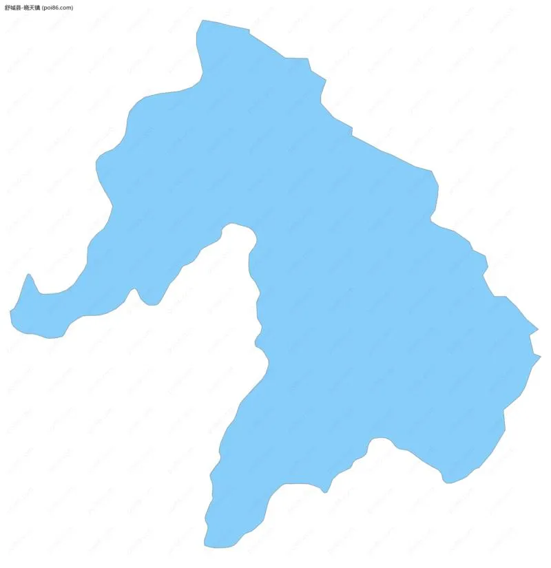 晓天镇边界地图