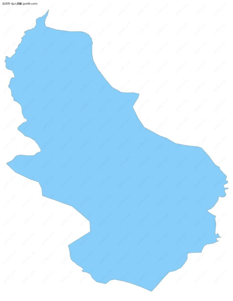 仙人洞镇边界地图