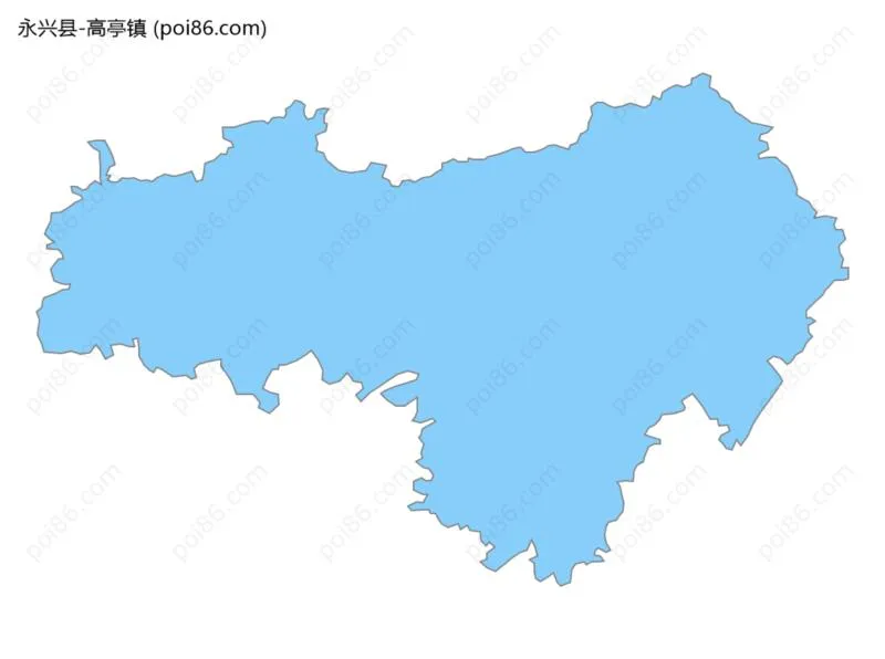 高亭镇边界地图