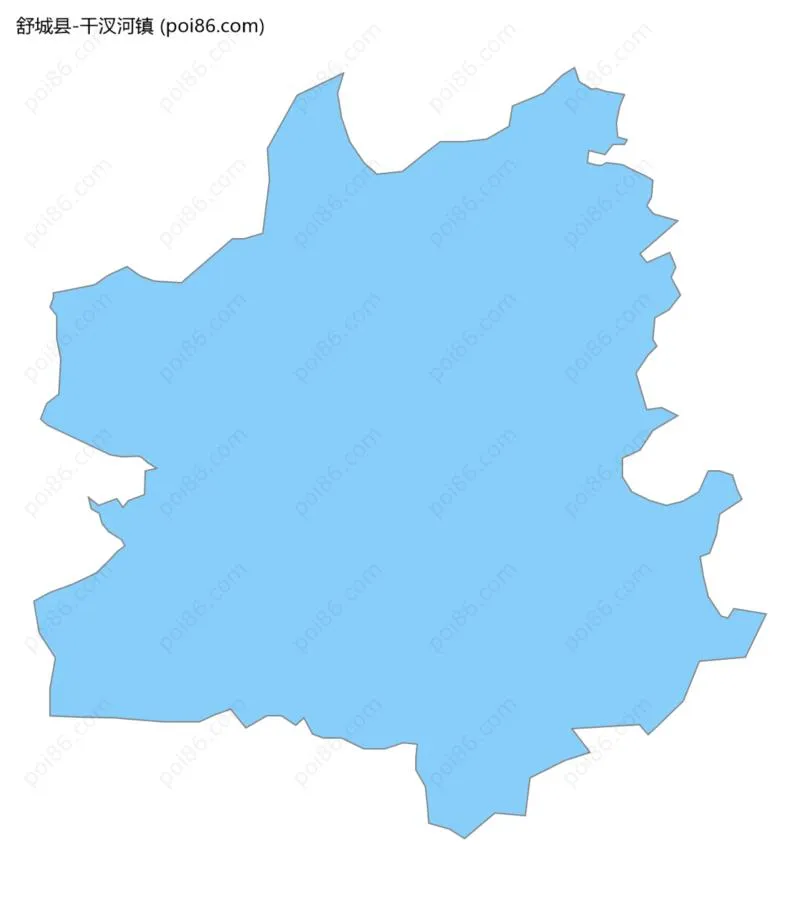 干汊河镇边界地图