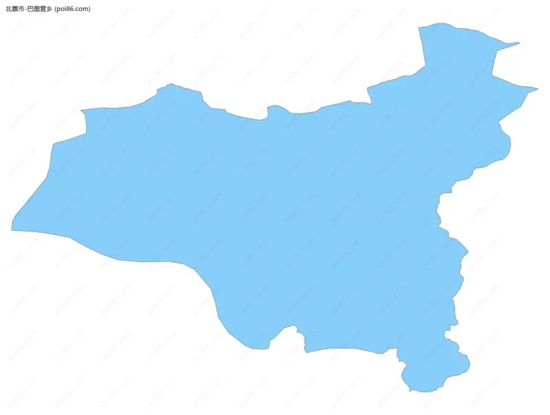 巴图营乡边界地图