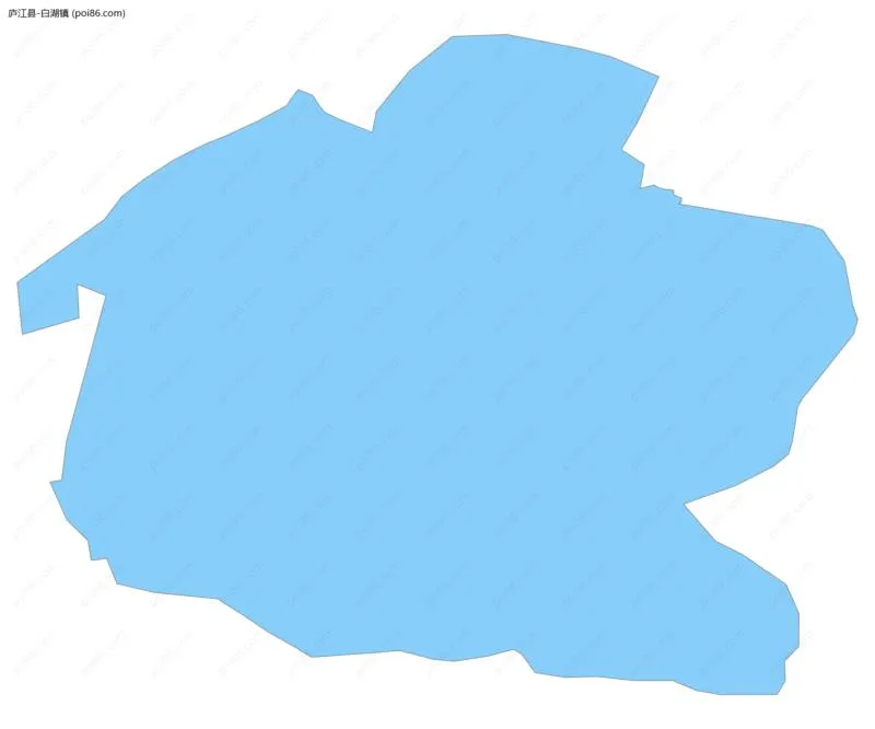 白湖镇边界地图