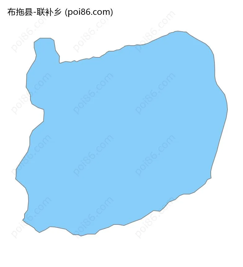 联补乡边界地图