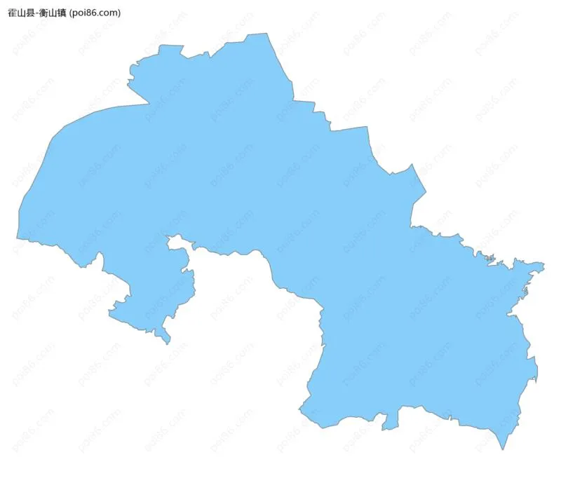 衡山镇边界地图