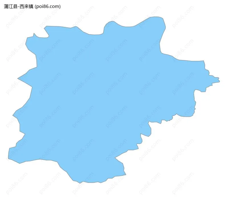 西来镇边界地图