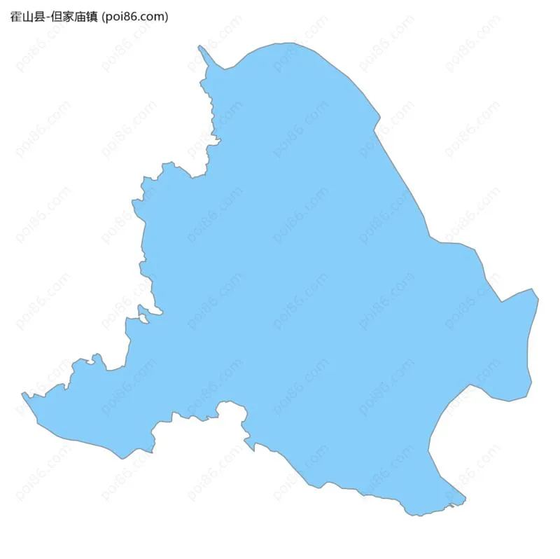 但家庙镇边界地图
