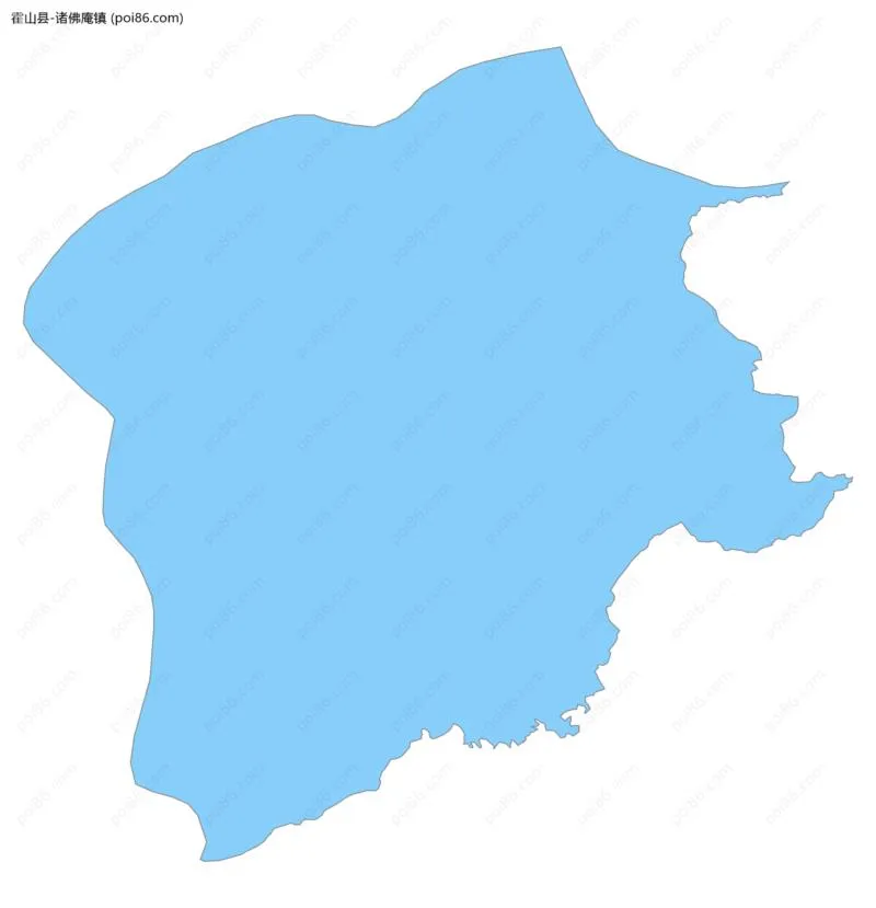 诸佛庵镇边界地图