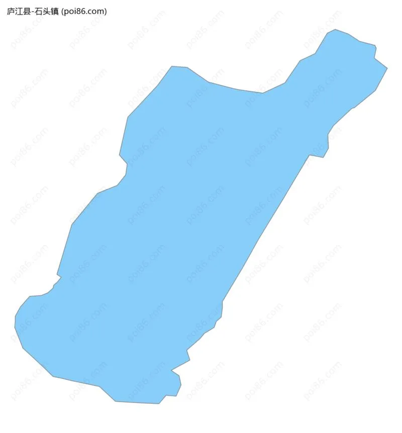 石头镇边界地图