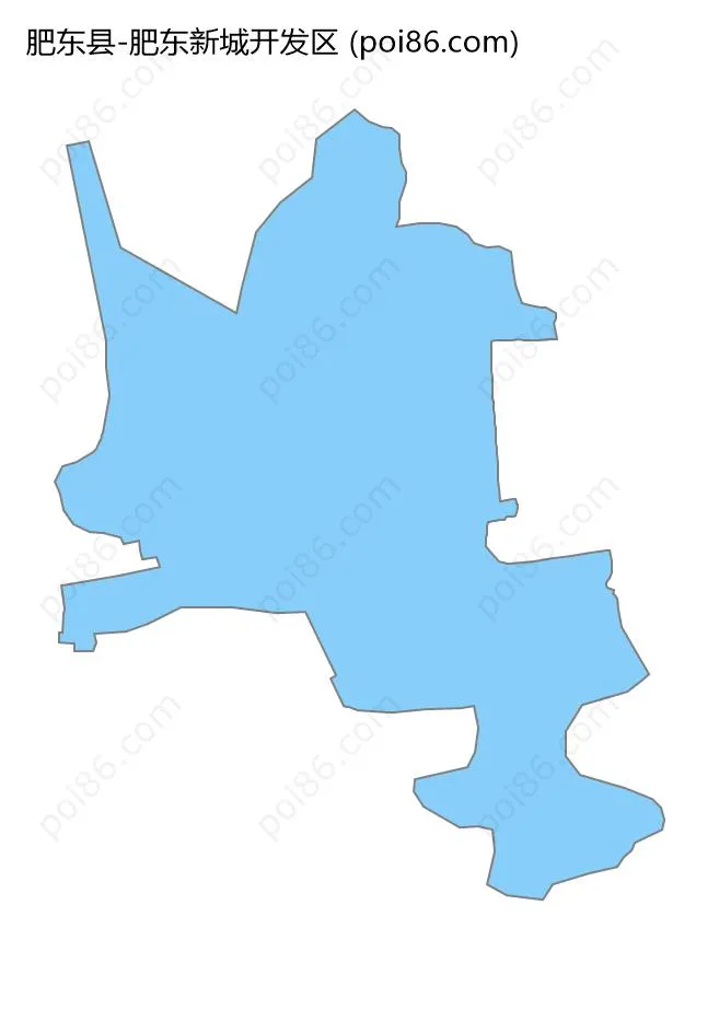 肥东新城开发区边界地图
