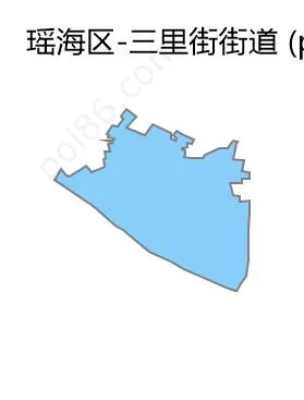 三里街街道边界地图