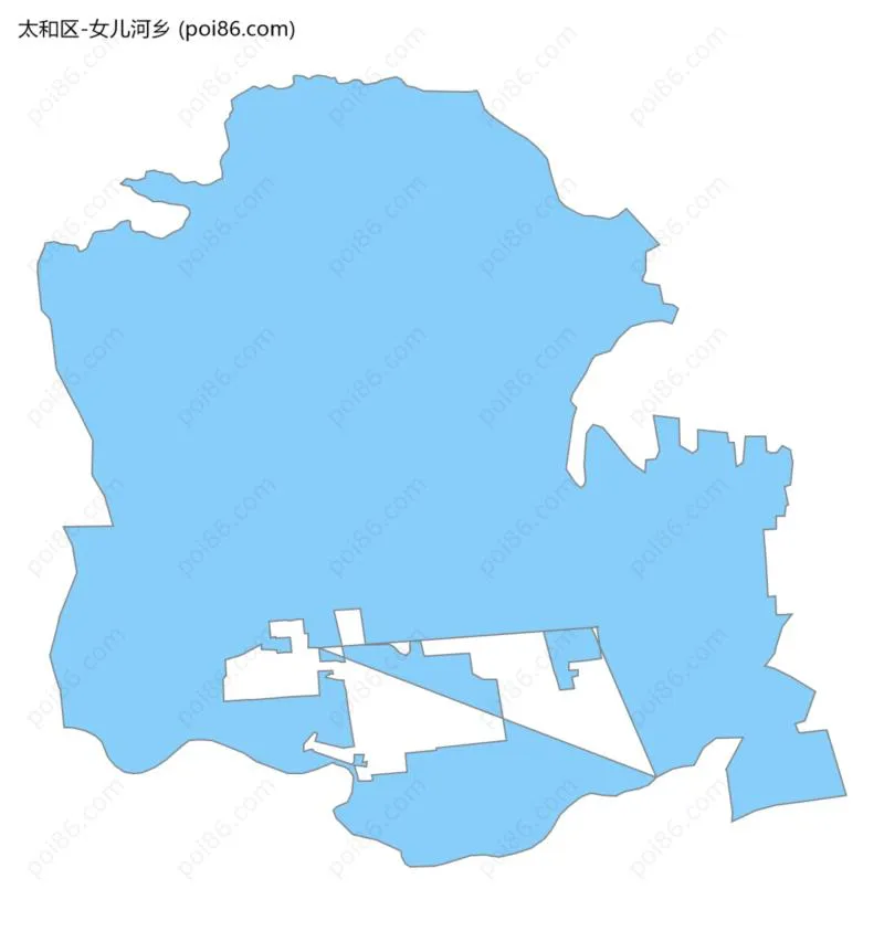 女儿河乡边界地图