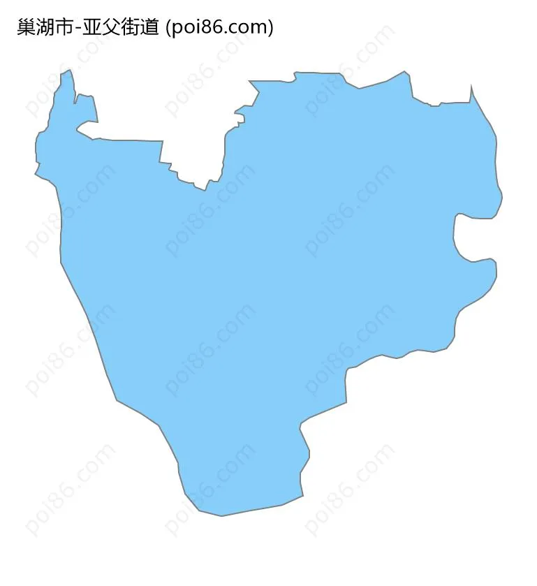 亚父街道边界地图