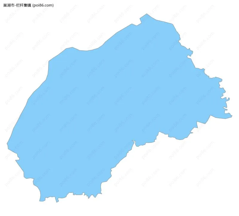 栏杆集镇边界地图