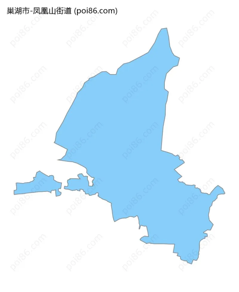 凤凰山街道边界地图