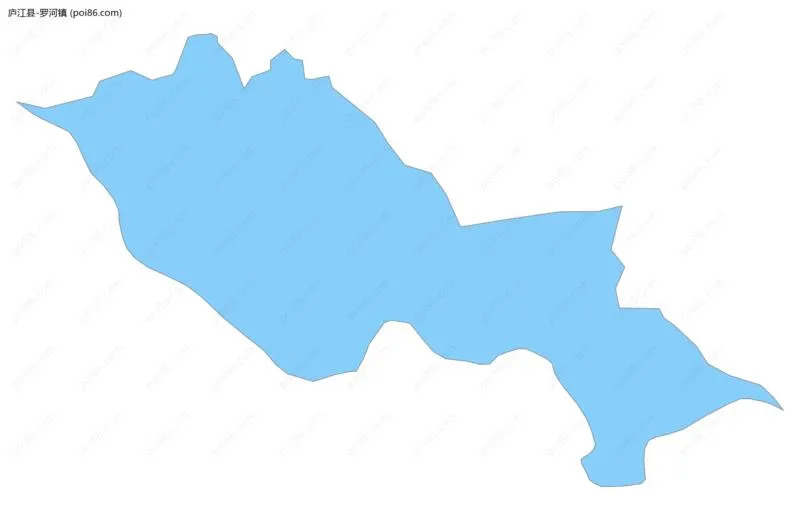 罗河镇边界地图