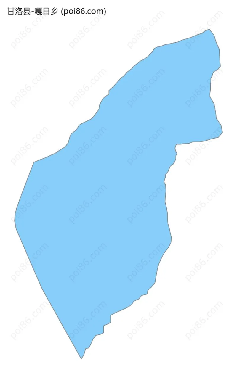 嘎日乡边界地图